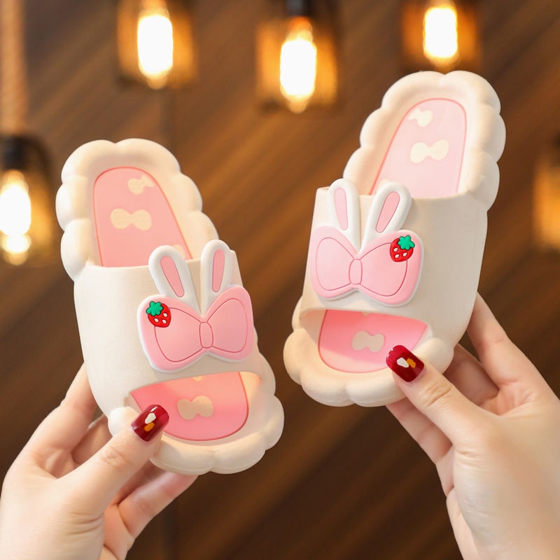 Dép Đi Trong Nhà Chống Trượt Phong Cách Mới Cho Bé Gái