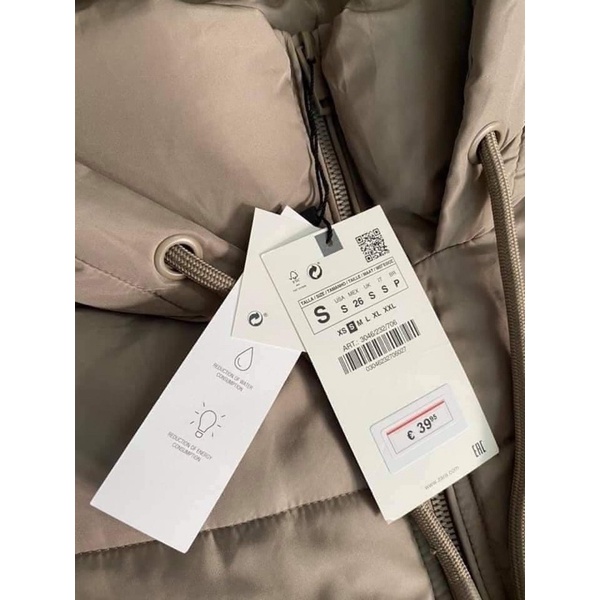 [ẢNH THẬT/SẴN] - Áo phao Zara dư xịn, phao dày siêu ấm, check code (1 số nguyên chip) | BigBuy360 - bigbuy360.vn