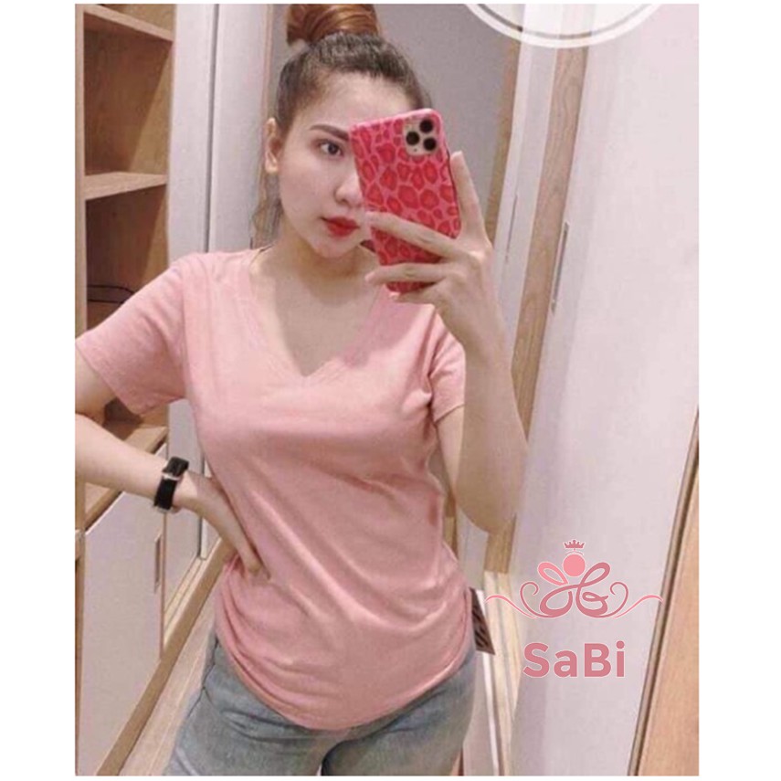 [BÁN SỈ] Áo thun GAP tay ngắn cổ tim hot 2020 FREE SIZE 40 - 65KG - Áo phông nữ giấy SABI SHOP | BigBuy360 - bigbuy360.vn