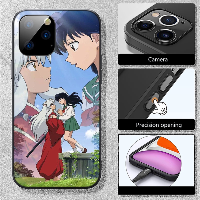 Ốp Điện Thoại Dẻo Họa Tiết Hoạt Hình Inuyasha Cho iPhone 13 12 Pro Max Mini XS Max X FO37