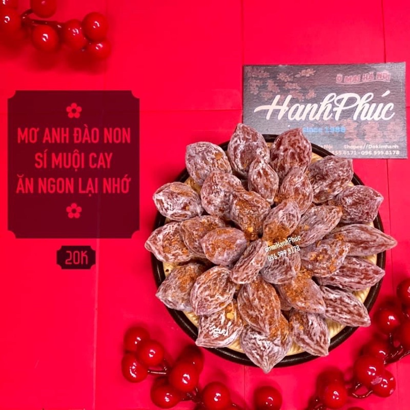 Đào hồng xí muội  không hạt 100gr / 300gr / 500gr