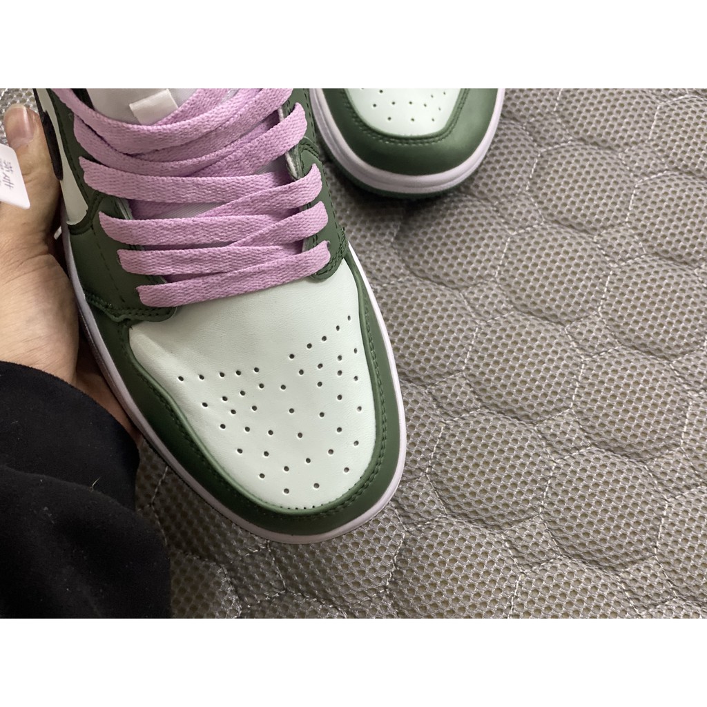 (Full Box + Phụ Kiện ) Giày Thể Thao Air Jordan 1 Mid SE Dutch Green - trà xanh Bản S.c | BigBuy360 - bigbuy360.vn