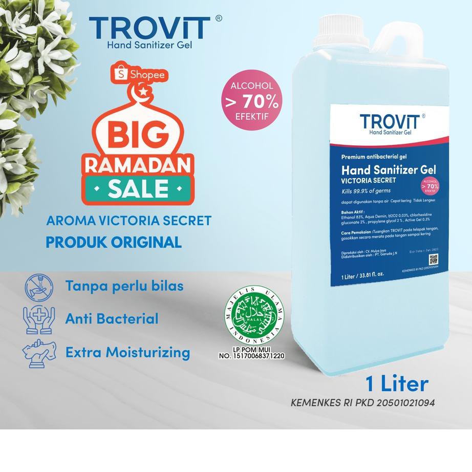 (Hàng Mới Về) Gel Rửa Tay Trovit 1 Liter 60ml | BigBuy360 - bigbuy360.vn