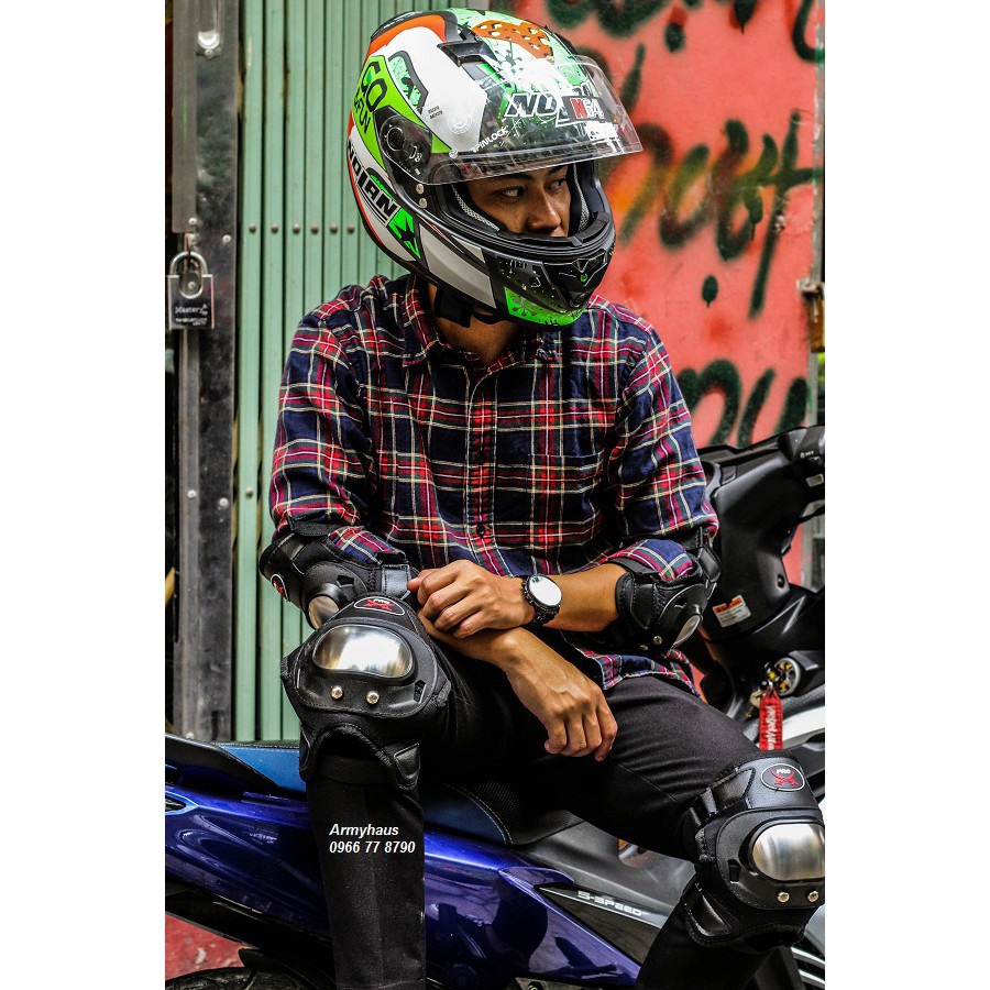 Bộ Giáp Inox Bảo Hộ Chân Tay Probiker