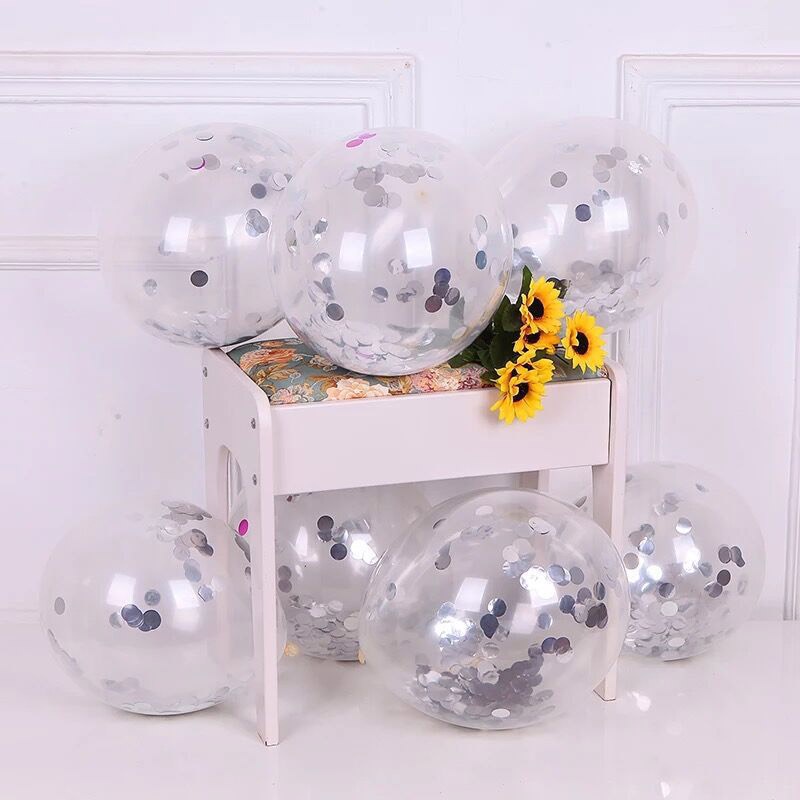 Set 5 bong bóng 12 inch nhiều màu sắc trang trí tiệc