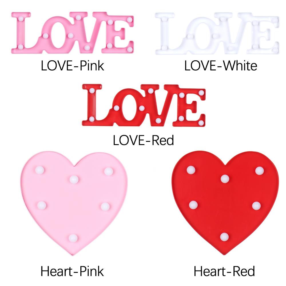 Đèn LED Hình Trái Tim 3D Trang Trí Tiệc Cưới