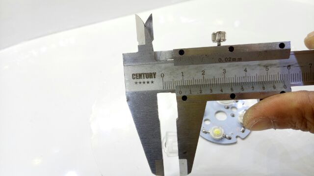 Choá gôm sáng mini, acrylic cho LED công suất