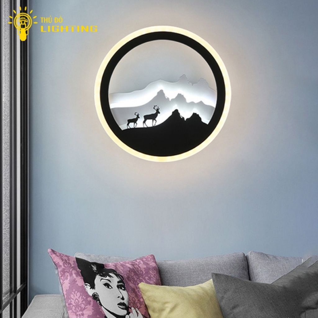 Đèn Gắn Tường Trang Trí THỦ ĐÔ LIGHTING Thiết Kế Mẫu Đèn Lộc Sơn, Chất Liệu Hợp Kim Sơn Tĩnh Điện Cao Cấp