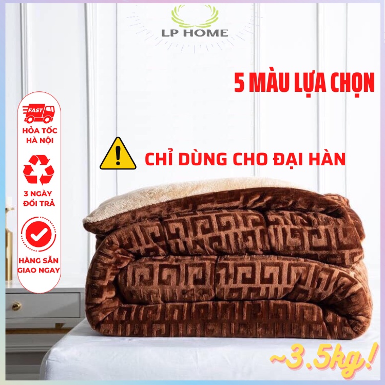 [XẢ RẺ VÔ ĐỊCH] Chăn lông cừu chữ Vạn 3.5kg chăn mùa đông siêu ấm - Hàng sẵn giao ngay