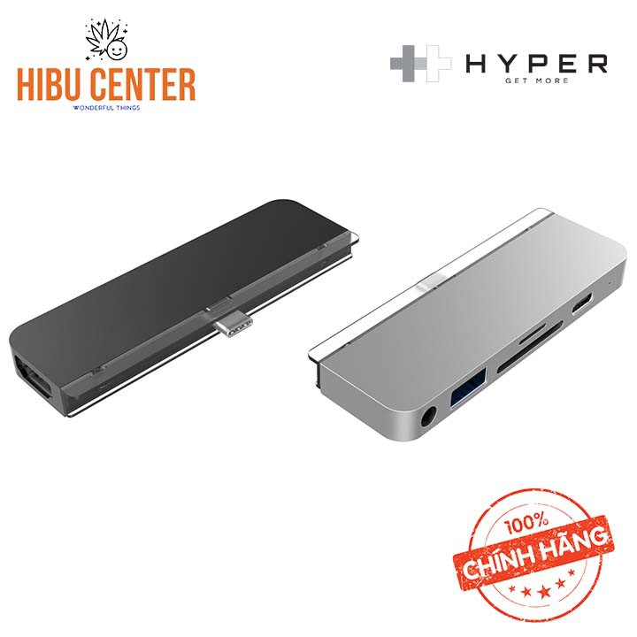 [Xuất sắc] Hub USB-C for iPad Pro 2018/Macbook Pro/Ultrabook USB-C/Tablet/Smartphone USB-C HyperDrive HD 319A