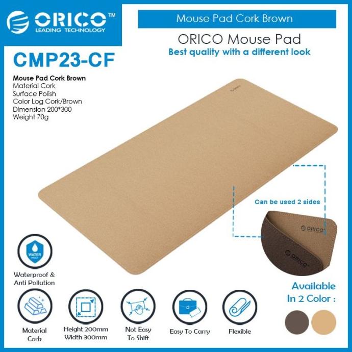 ORICO Miếng Lót Chuột Màu Nâu 20x30cm - CMP23-CF