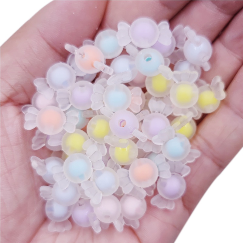 Bộ 20 Hạt Tròn Hai Lớp Dùng Làm Trang Sức DIY