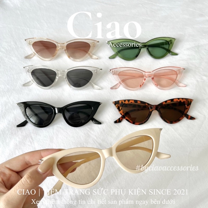 [HOẢ TỐC 1H] Kính mát/ Kính thời trang thiết kế bản tam giác mã 09 Ciao accessories