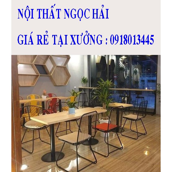 bàn ghế gỗ cafe giá rẻ