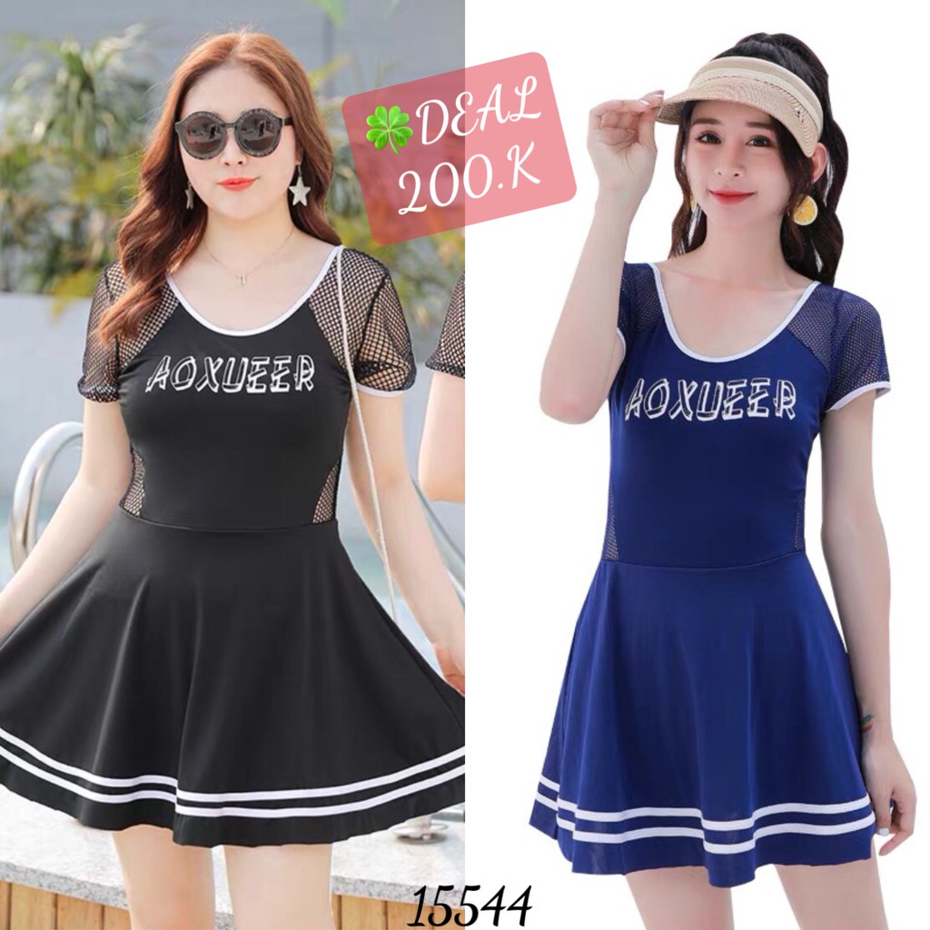 SALE 15544 Đồ bơi BIG SIZE phối lưới AOX