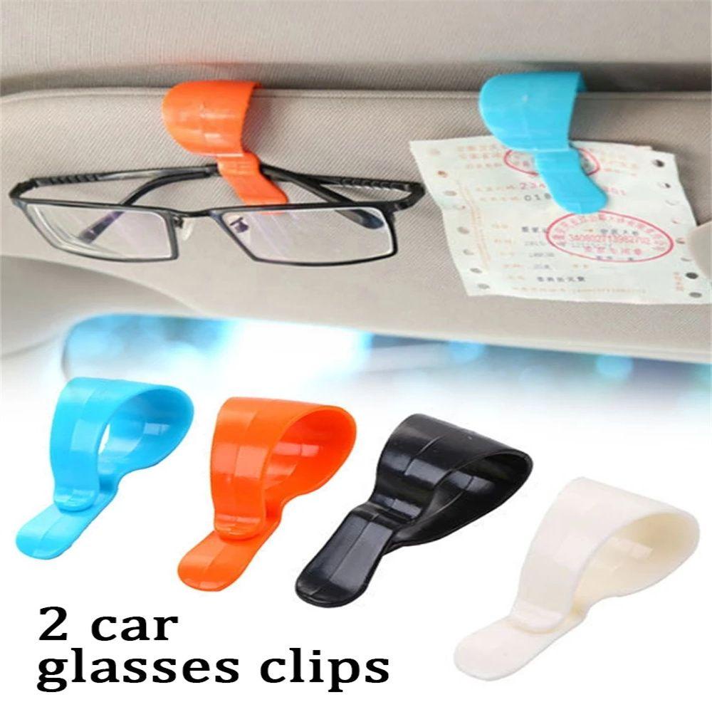 Set 2 Kẹp Giữ Mắt Kính Gắn Tấm Che Nắng Tiện Dụng Giá Đỡ