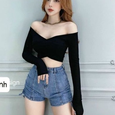 Áo thun bẹt vai chéo kiểu siêu hot hit💎 alohashop