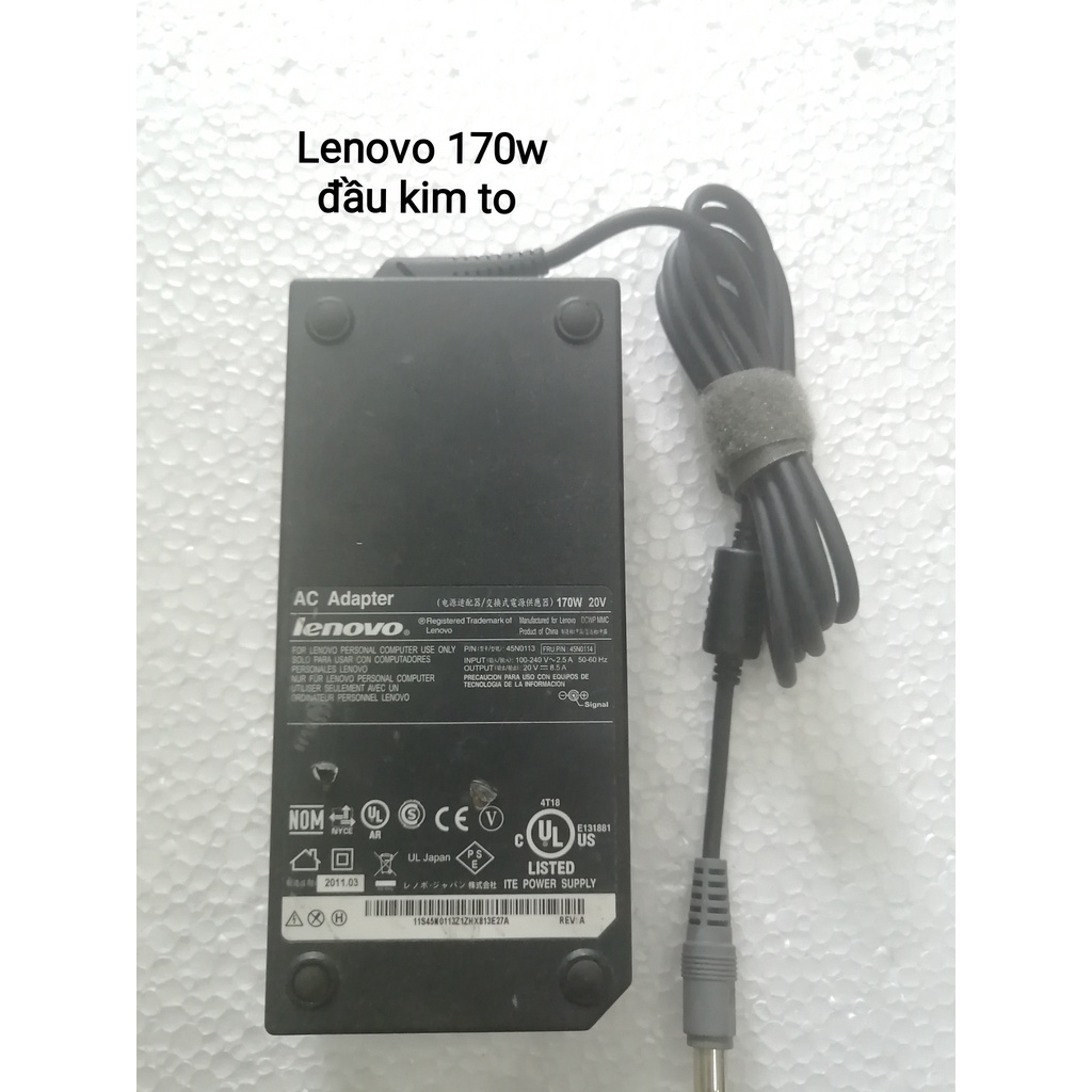 Sạc laptop Lenovo 45w, 65w, 90w, 135w, 170w