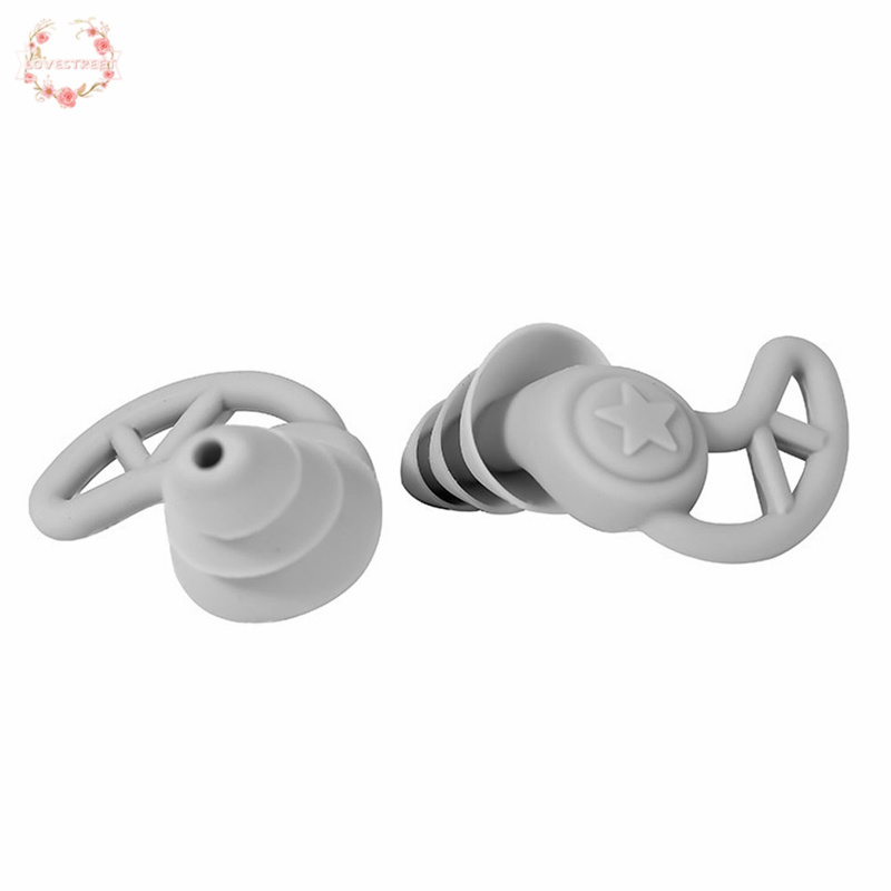 Nút Bịt Tai Silicone Ba Lớp Chống Ngáy Khi Đi Máy Bay