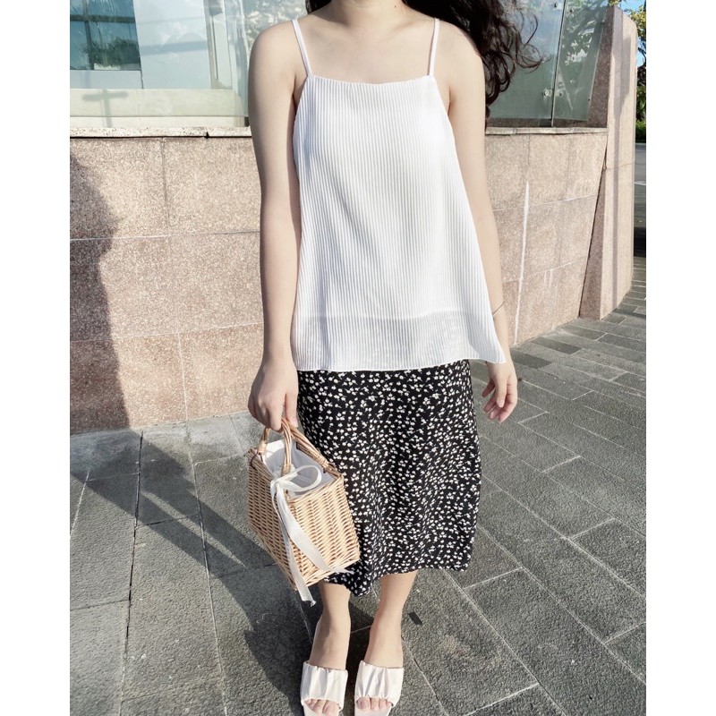 Chân váy lụa hoa thiết kế Ma Vie | BigBuy360 - bigbuy360.vn