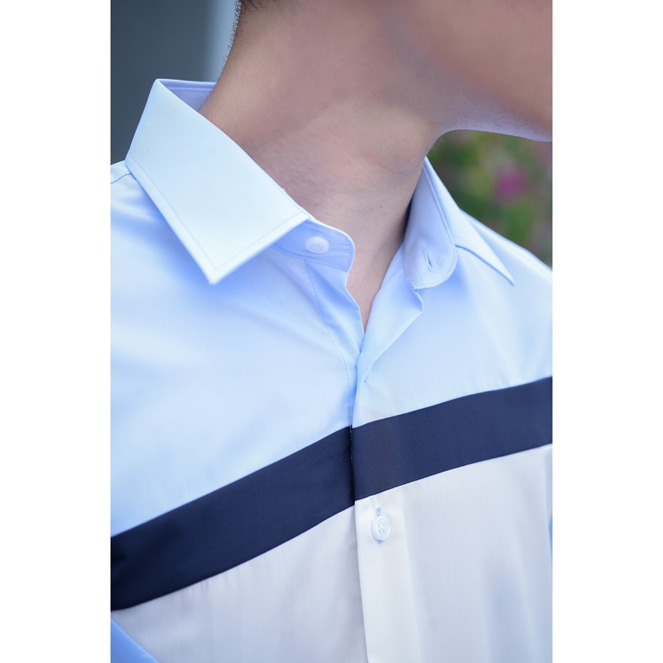 ÁO SƠ MI NAM CỔ BẺ DÀI TAY, KIỂU DÁNG HÀN QUỐC, FORM SLIMFIT DỄ MẶC, CHẤT LIỆU LỤA NẾN CAO CẤP, ĐỦ SIZE M, L, XL. | BigBuy360 - bigbuy360.vn