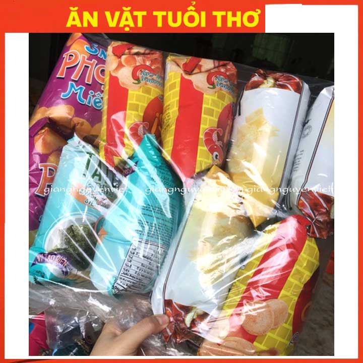 Combo 10 gói bim bim snack Oishi trộn/mix 4 vị ngẫu nhiên - không chọn vị - 40g/gói - vị khác nhau tuỳ đợt hàng