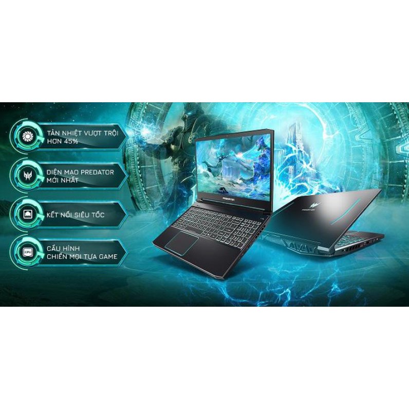Laptop Acer Predator Helios PH315-52-78MG (NH.Q53SV.009)/ Black/ Intel core i7-9750H (2.60GHz, 12MB)/ Ram 8GB DDR4 | BigBuy360 - bigbuy360.vn