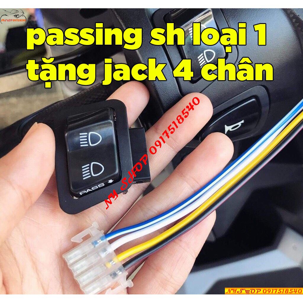 ( Hàng Chính Hãng ) Công tắc passing sh gắn cho mọi xe honda như ab, vision,lead,wave.. 🍁