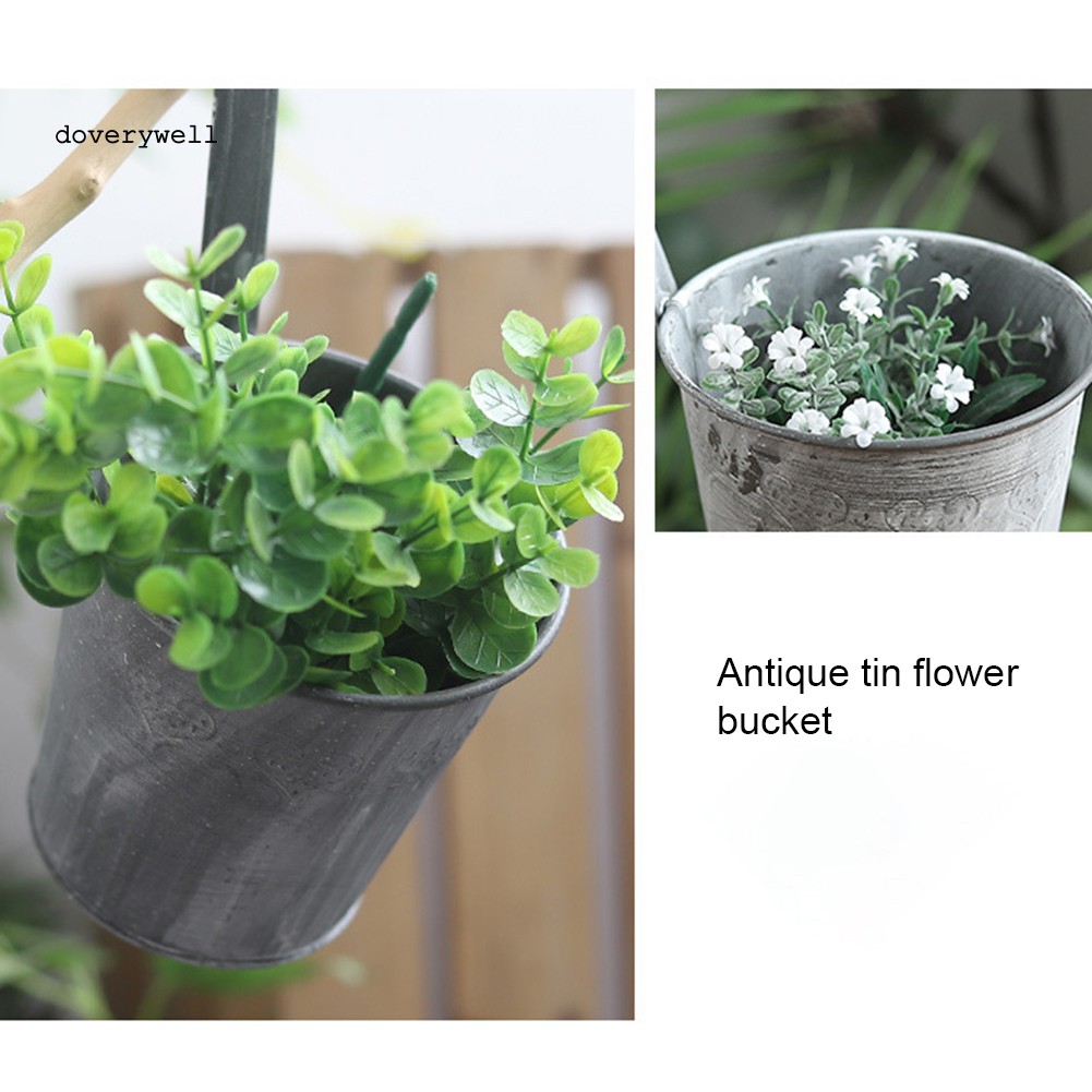 Chậu hoa treo trang trí ban công bằng sắt phong cách cổ điển độc đáo