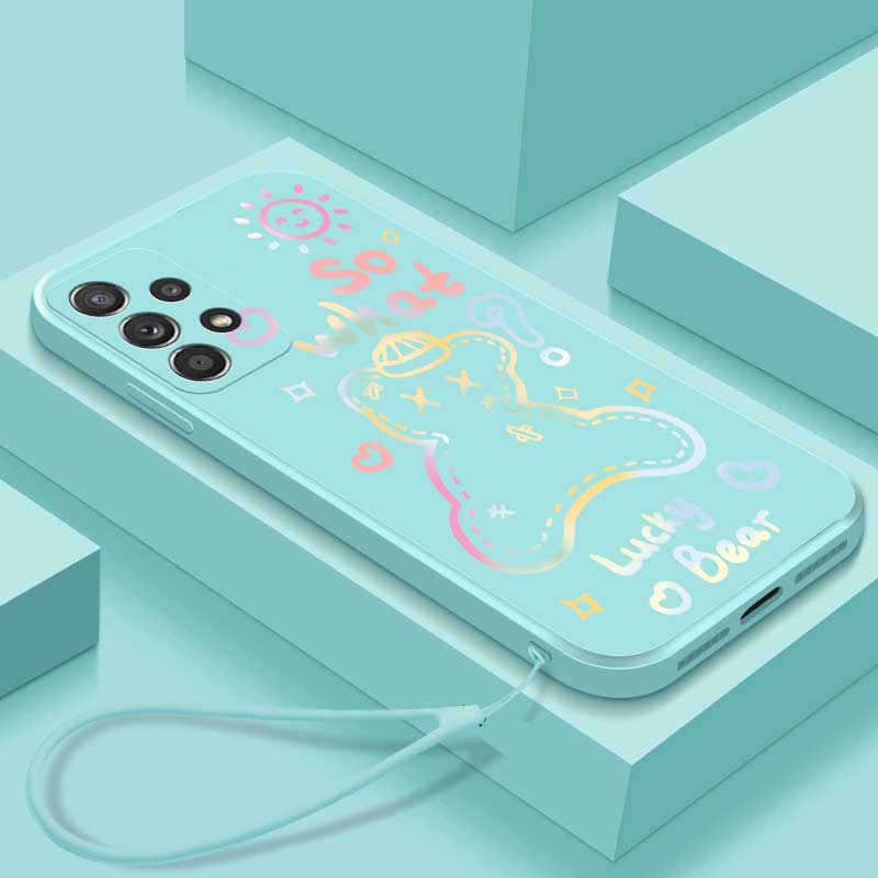 Ốp Điện Thoại Tpu Hình Gấu Cho Samsung Galaxy A53 A33 A13 Note 10 Lite Note 20 20 Ultra S10 Plus A81