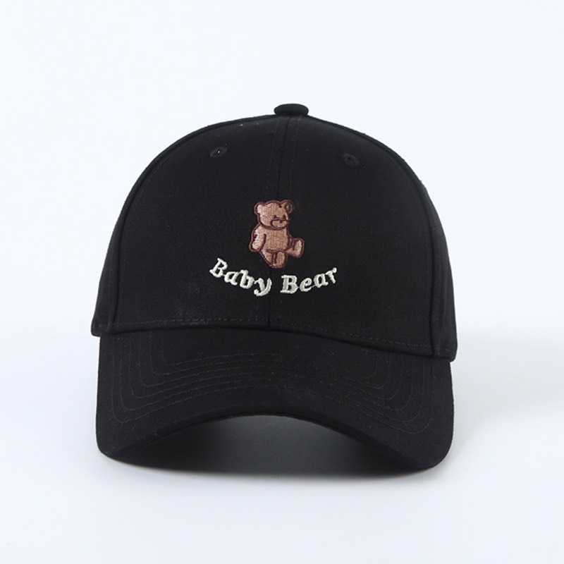Mũ Lưỡi Trai Nón Kết Nhung Cao Cấp Thêu Baby Bear 451 Phong Cách Ulzzang Form Unisex Nam Nữ - Hazo