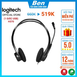 Tai nghe chụp tai logitech h370 -mic khử ồn - tai nghe có dây logitech bh 12t