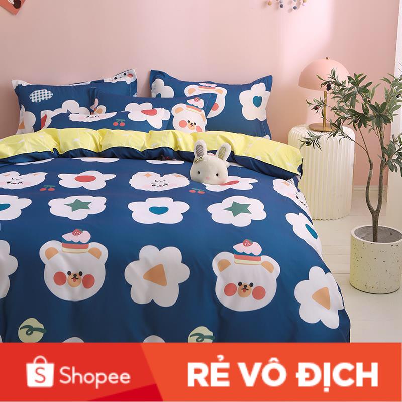 ❤️ BỘ CHĂN GA GỐI COTTON 3D | COTTON POLY ❤️ SIÊU NGỘ NGHĨNH, DỄ THƯƠNG | SIZE M6/M8 | Maibeding