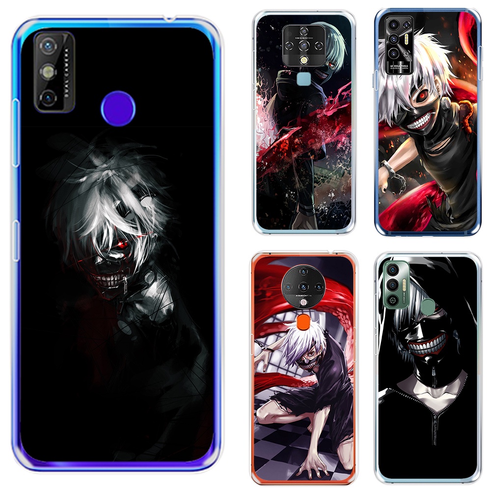 Ốp Điện Thoại TPU Mềm Trong Suốt Hình Tokyo Ghoul Cho Tecno Spark 6 Go 2020 7 Pova 2 Camon 16 17 Pro 17P KE5 KE7 LD7 CG7 CG8 LZ110 Uta