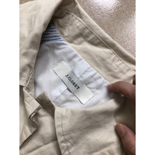 size M nam XL nu - áo khoác kako măngto kaki thô nam nữ màu be sáng mới đét form xuông 2hand | BigBuy360 - bigbuy360.vn