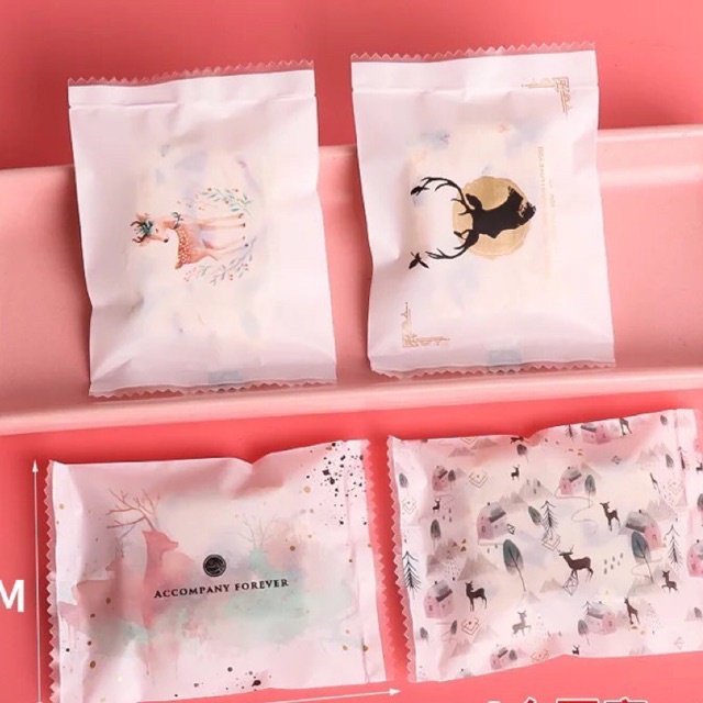100 vỏ túi bánh 7x10cm mix 4 mẫu
