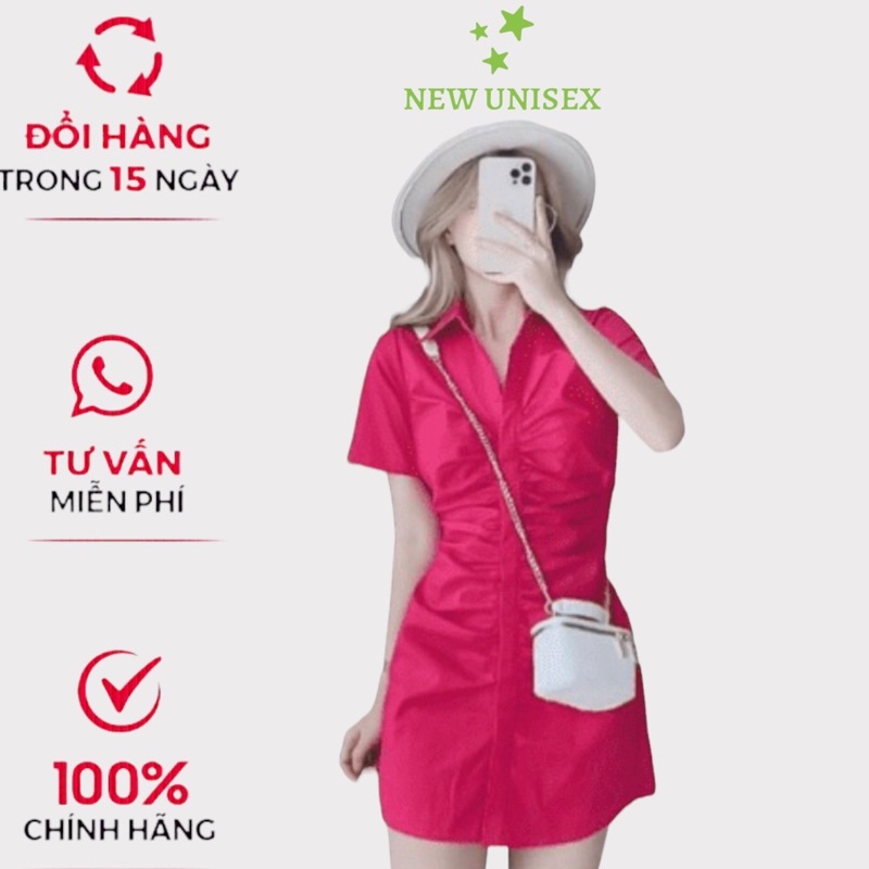 Đầm Body Nữ Cổ Sơ mi Ngắn Tay Nhiều Màu Chất Siu Mềm Co Giãn Tốt Mặc Đẹp Tôn Dáng [NEW UNISEX]
