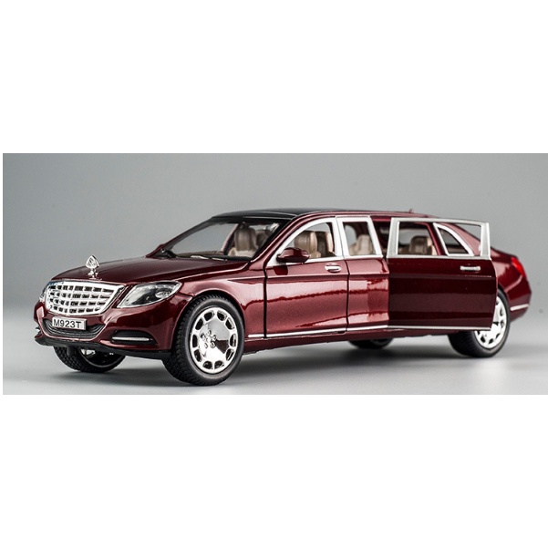 Xe mô hình hợp kim Mercedes-Benz Maybach S600 cao cấp, tỷ lệ 1:24, quà tặng, trang trí, sưu tầm.