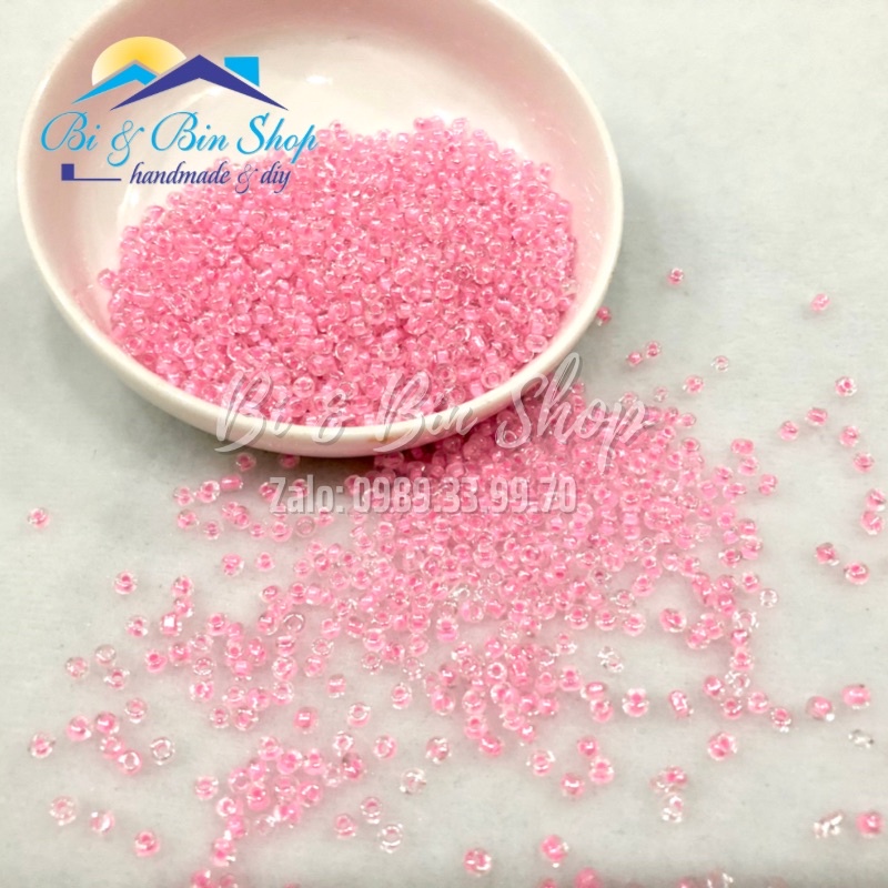 90g Hạt Cườm 3mm Màu Nhân Đính Kết Trang Phục Thời Trang