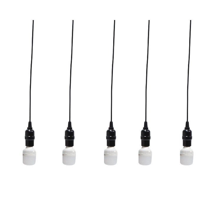 Bộ 5 đèn thả cổ điển Vintage bóng đèn led búp trụ 5w