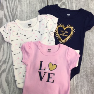 Body cotton bé gái (3-6 và 6-9 tháng)