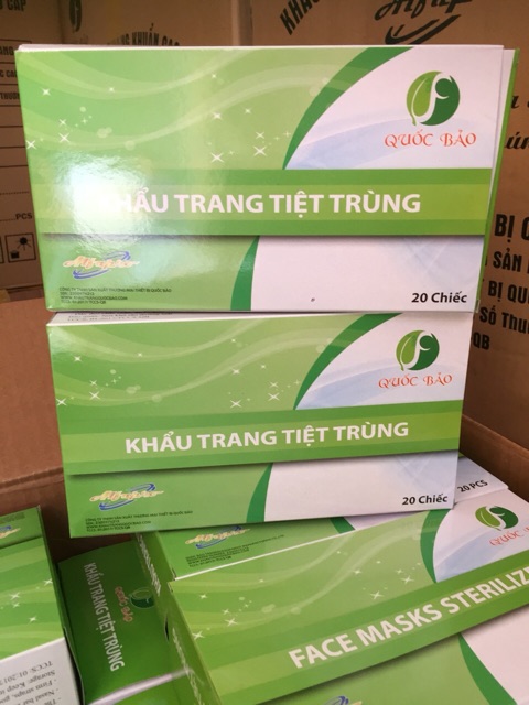 Khẩu trang tiệt trùng xanh 3 lop siêu hot!!!!! | BigBuy360 - bigbuy360.vn