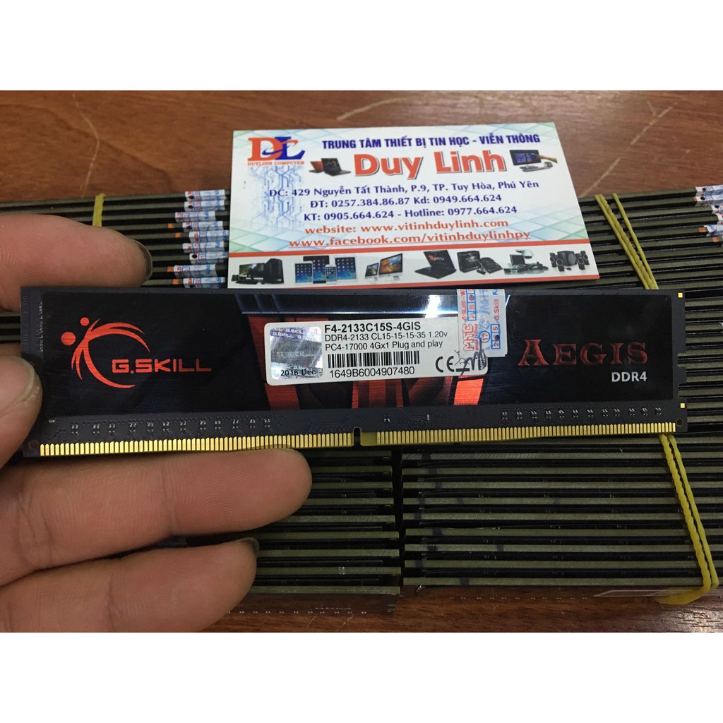 Ram 4G DDR4/2133 gskill tản lá và tản thép các loại 95