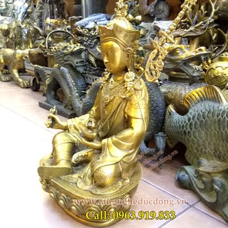 Đức phật liên hoa sanh, tượng liên hoa sanh bằng đồng, Tượng phật cao 30cm, giá tượng liên hoa sanh, bán tượng liên hoa