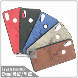 Ốp lưng xiaomi mi a2 / mi 6x giả da con hươu deer - nhựa dẻo tpu