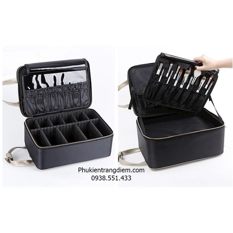 Cốp Balô Make Up Cá Nhân Cỡ Nhỏ Bằng Vải Cao Cấp - BH 12 Tháng
