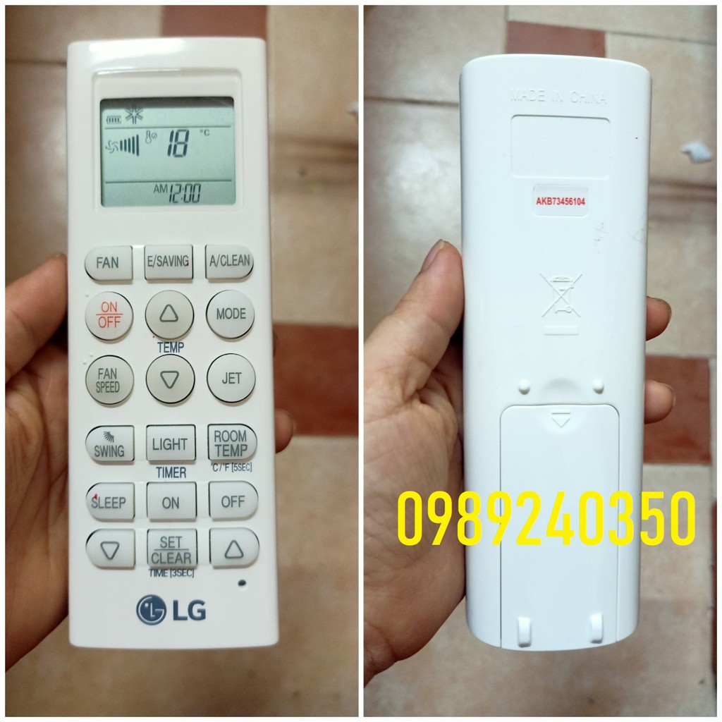 Điều khiển remote điều hòa máy lạnh LG mới chính hãng