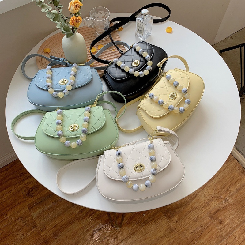 Túi Đeo Chéo Chuỗi Xích Bóng Pha Lê Phong Cách Hàn Quốc Hợp Thời Trang Cho Nữ