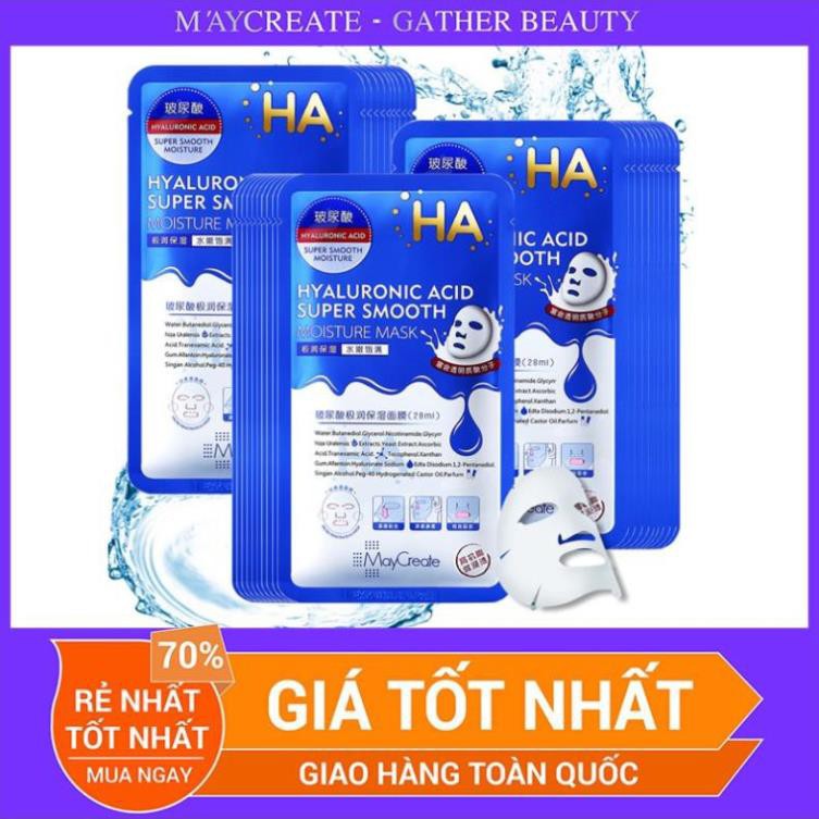 Mặt Nạ Dưỡng Ẩm Dưỡng Trắng Da HA Maycreate Mask Ha 1 miếng