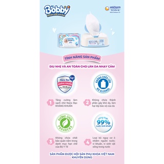 Khăn ướt trẻ em Bobby Care (100 miếng)